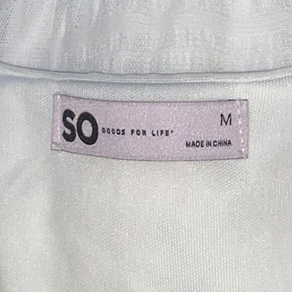 NWT SO White Surplice Bodysuit M Coquette Cottagecore Softgirl Winter Basics - Picture 4 of 5